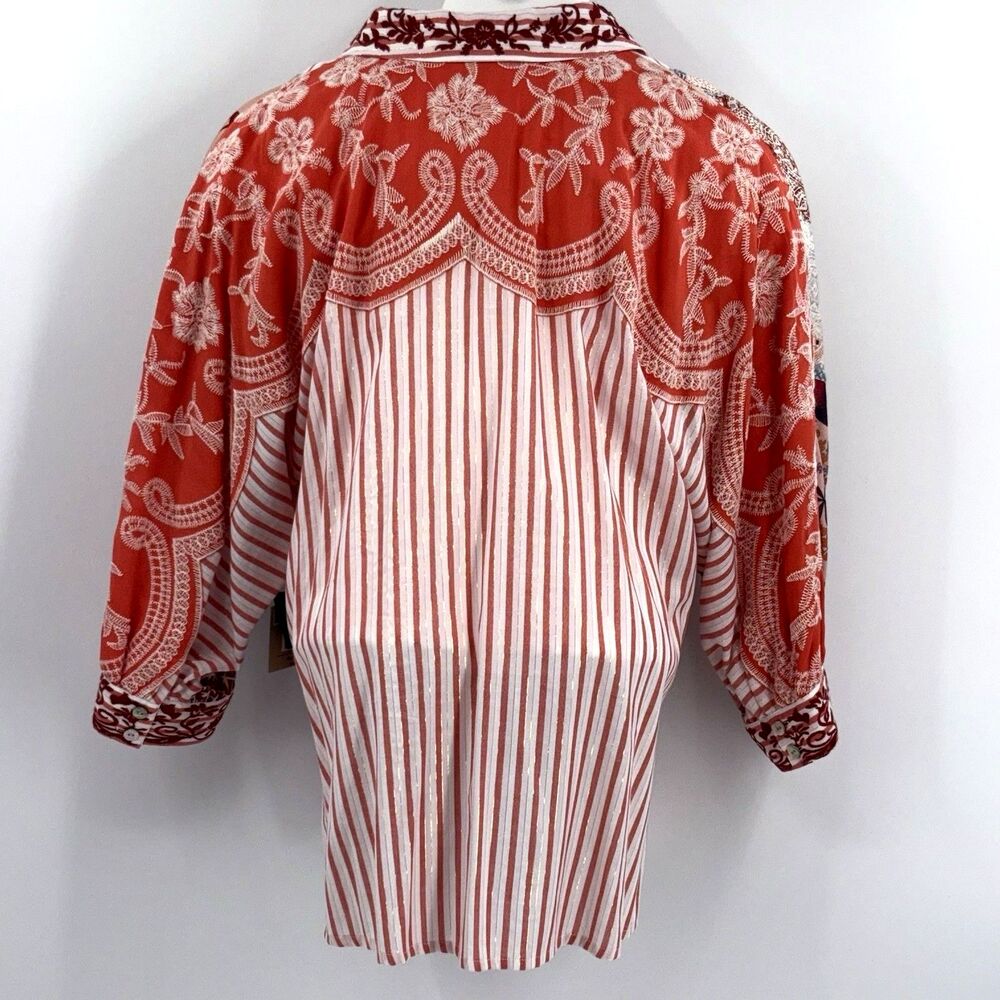 John Mark Spring Time Button Front Tunic Top Wome… - image 4